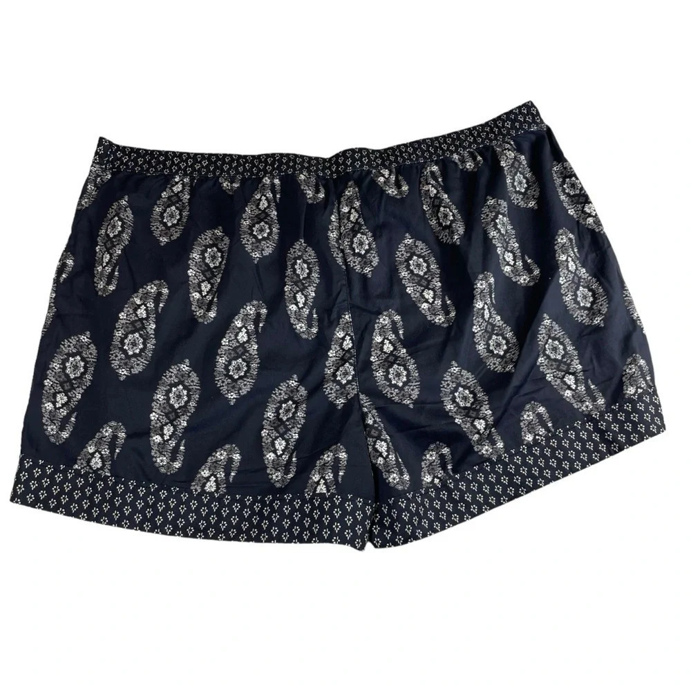 Knox rose paisley cotton summer shorts women’s 4x high rise